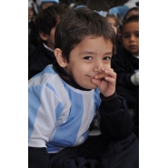 Festejos por el Día de la Bandera con los niños de Jardín
